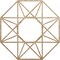 Ekena Millwork Guardian Wood Fretwork Pierced Ceiling Medallion, Red Oak, 22"OD x 8 1/2"ID x 3/8"T CMWP22X22X0375GDRO - alternate 1